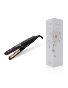 Plancha de pelo profesional de vapor STEAM ROSE GOLD GOLDEN CURL