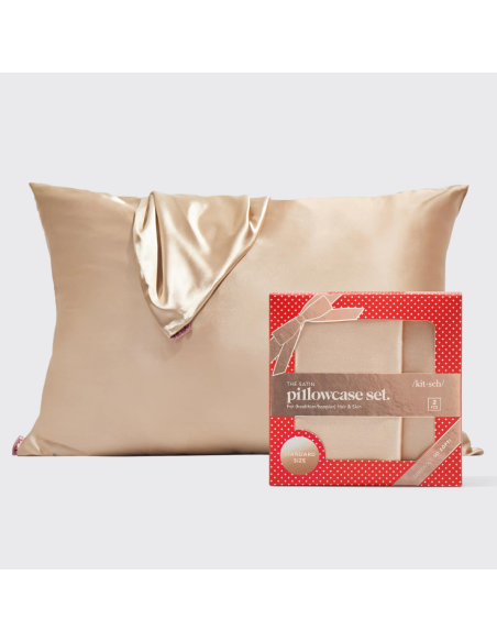 Pack de 2 fundas de almohada HOLIDAY  CHAMPAGNE