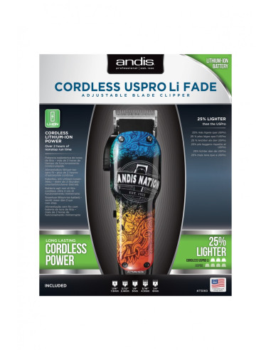 Maquinilla CORDLESS USPRO LI FADE ANDIS