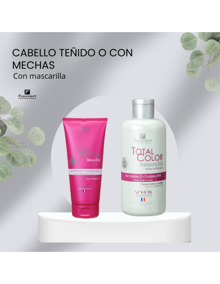 Pack cabellos teñidos o con mechas con mascarilla FAUVERT