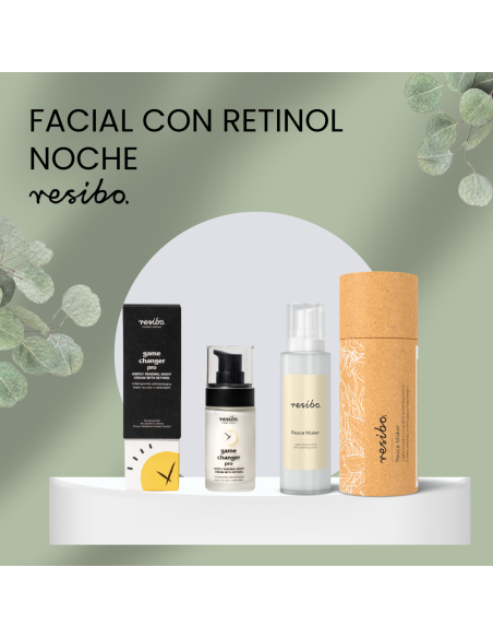 Pack facial de noche con Retinol RESIBO