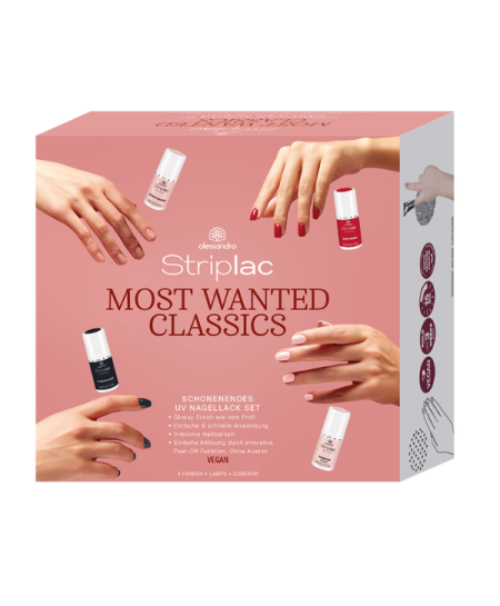 Kit de manicura  semipermanente STRIPLAC starter kit most wanted classics