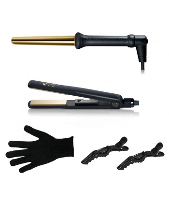 set de plancha y tenacilla GOLDEN CURL