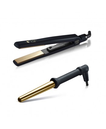 set de plancha y tenacilla GOLDEN CURL